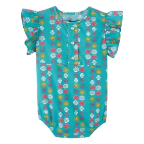 112346595 Wrangler® Baby Girl Bodysuit - Teal Multicolor