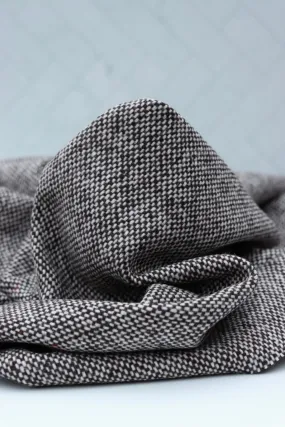 1YD 12IN FLAWED REMNANT; Jacobean Tweed Wool Coating