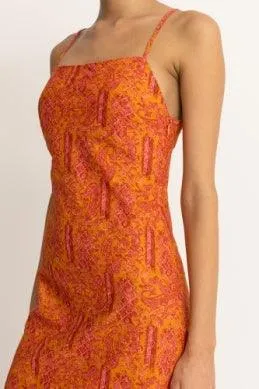 Adia Paisley Bias Cut Midi Dress