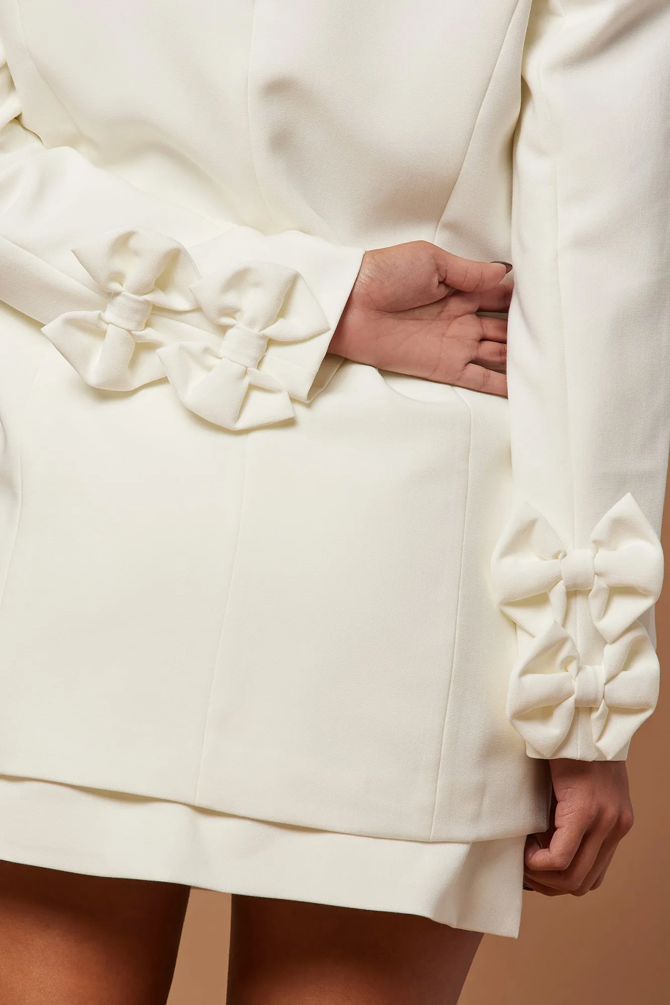 Alana Bow Blazer - Off White