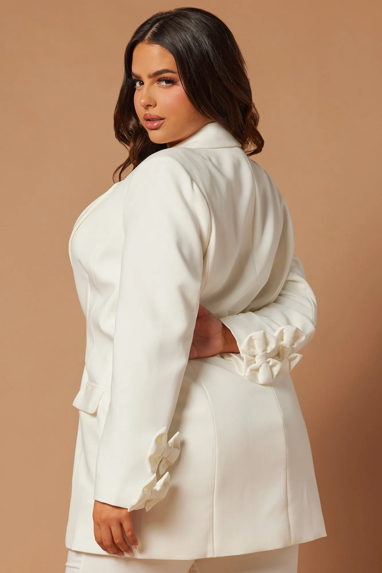 Alana Bow Blazer - Off White