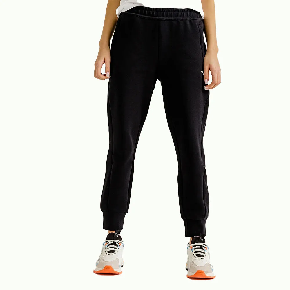 Anta Knit Ankle Sweatpants For Women, Black