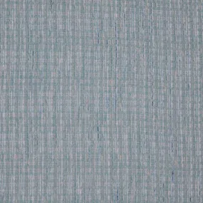 Aqua Turquoise with Metallic Gold Accents Stripe Texture Threaded Tweed Boucle Fabric