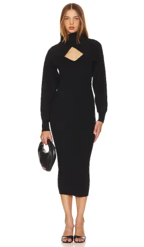 ASTR the Label Jodie Sweater Dress in Black