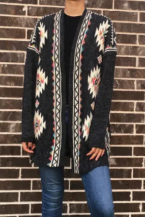 AZTEC SWEATER CARDIGAN