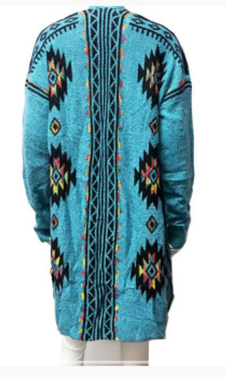 AZTEC SWEATER CARDIGAN
