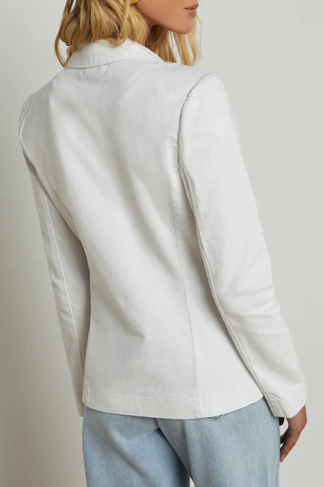 Baldwin Denim Blazer | Blanc
