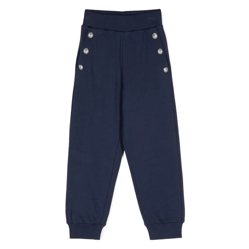 Balmain Kids Engraved Buttons Trousers