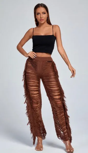 Beach Bum Shredded Pants