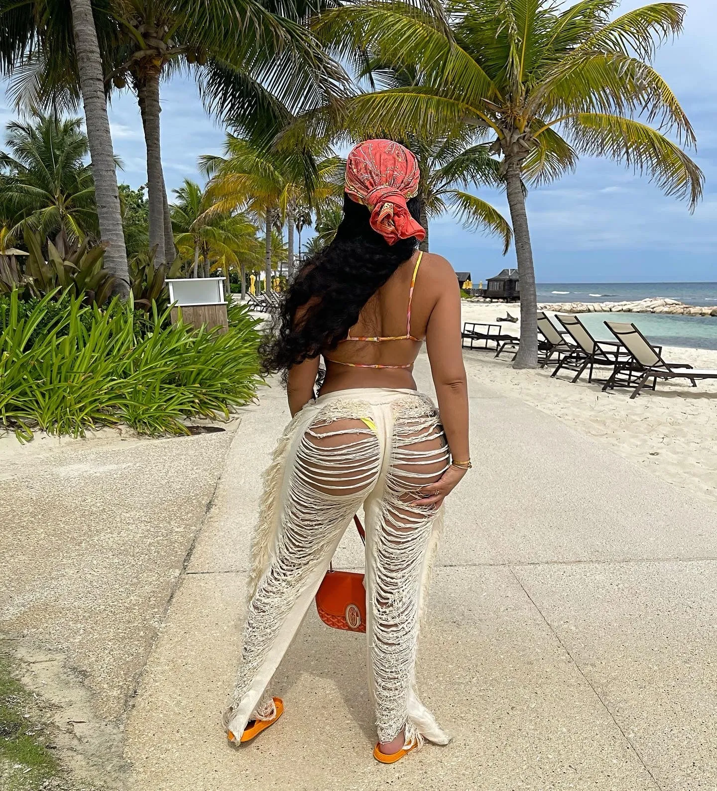 Beach Bum Shredded Pants
