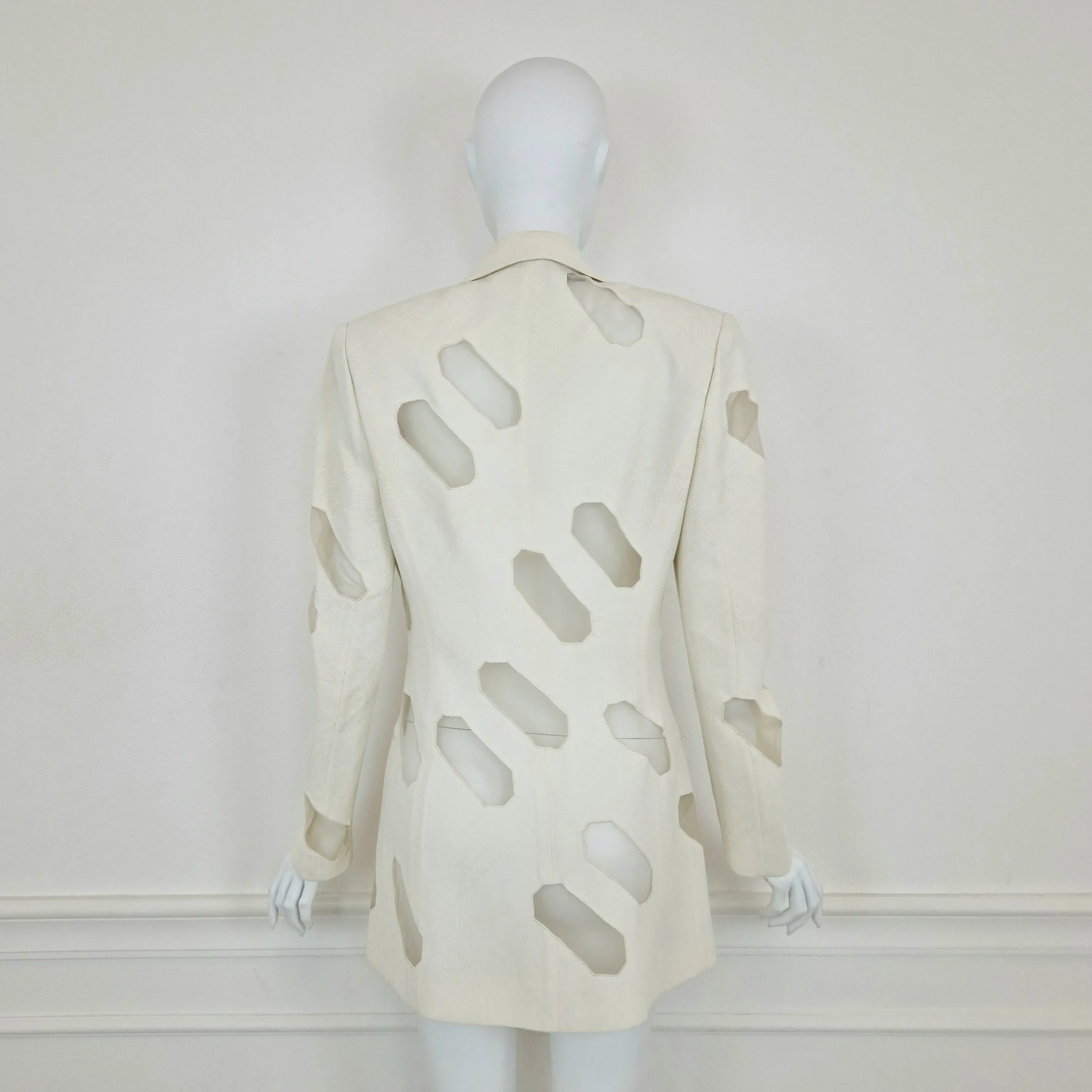 Blazer Gianfranco Ferré seta bianca
