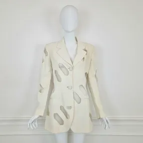 Blazer Gianfranco Ferré seta bianca