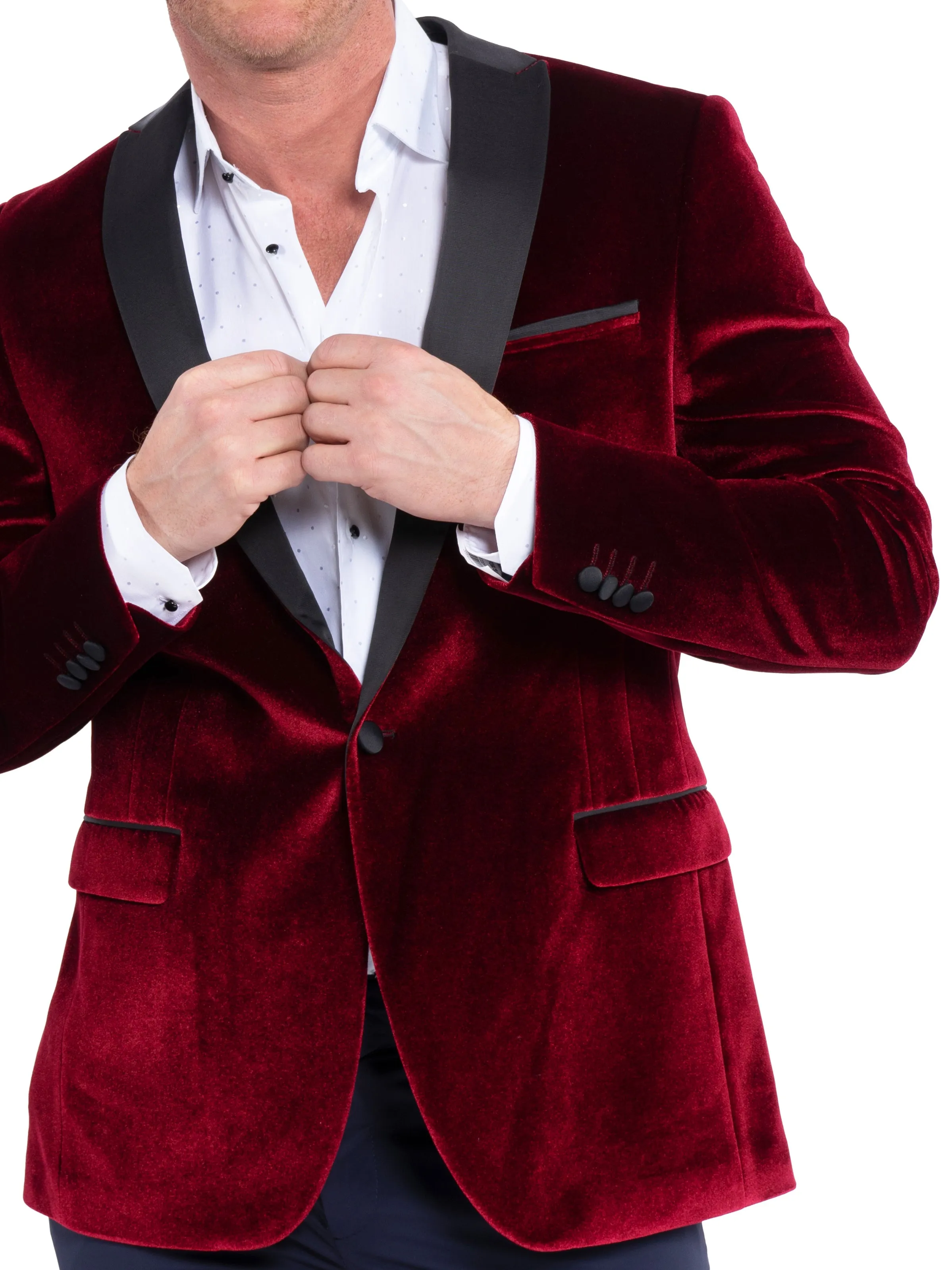 Blazer Tesla CrushedVelvet Red