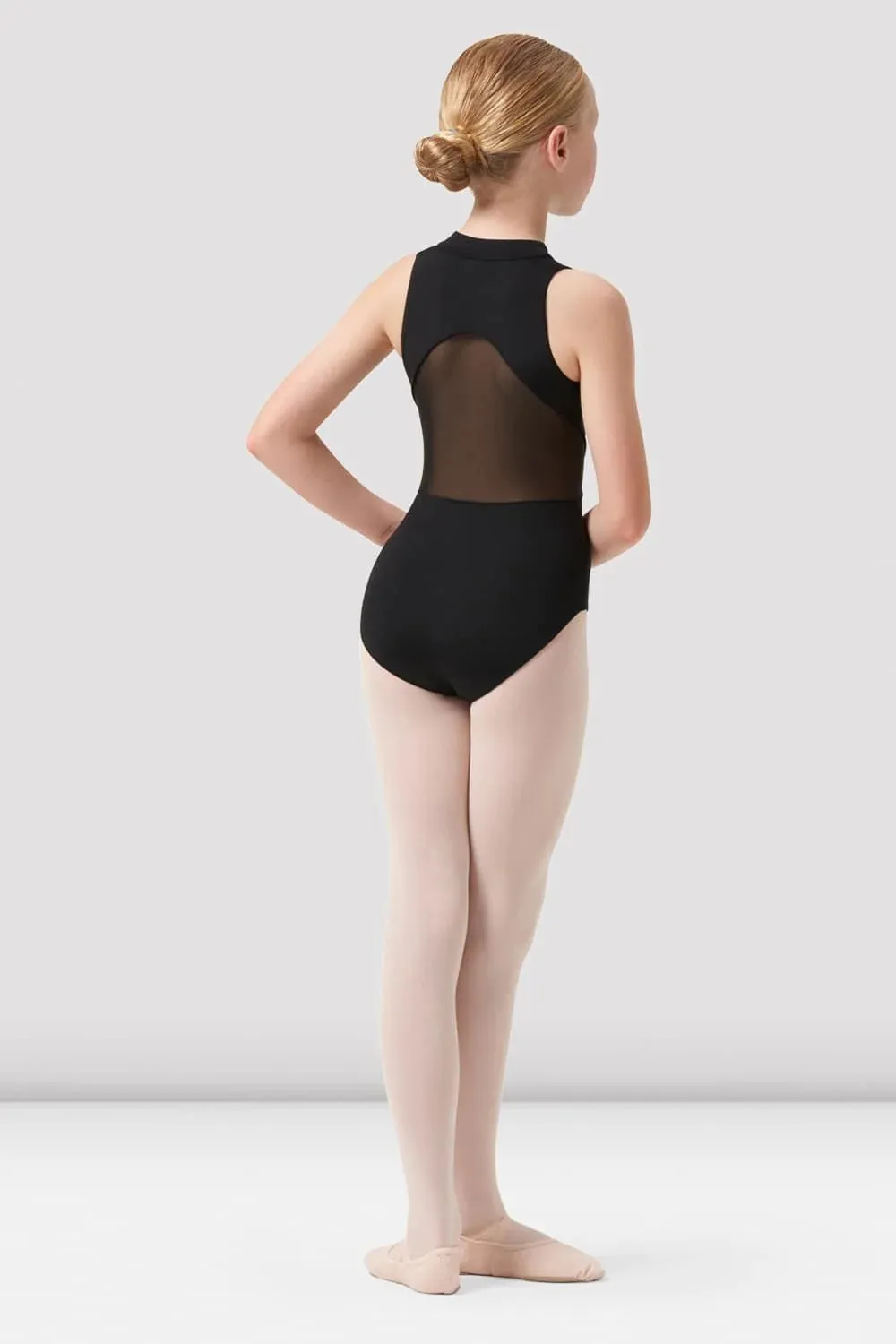 Bloch CL0525 Vine Zip-Front Mesh-Back Leo