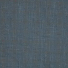 Blue Medium Glen Check SCABAL Super 130's Wool Fabric