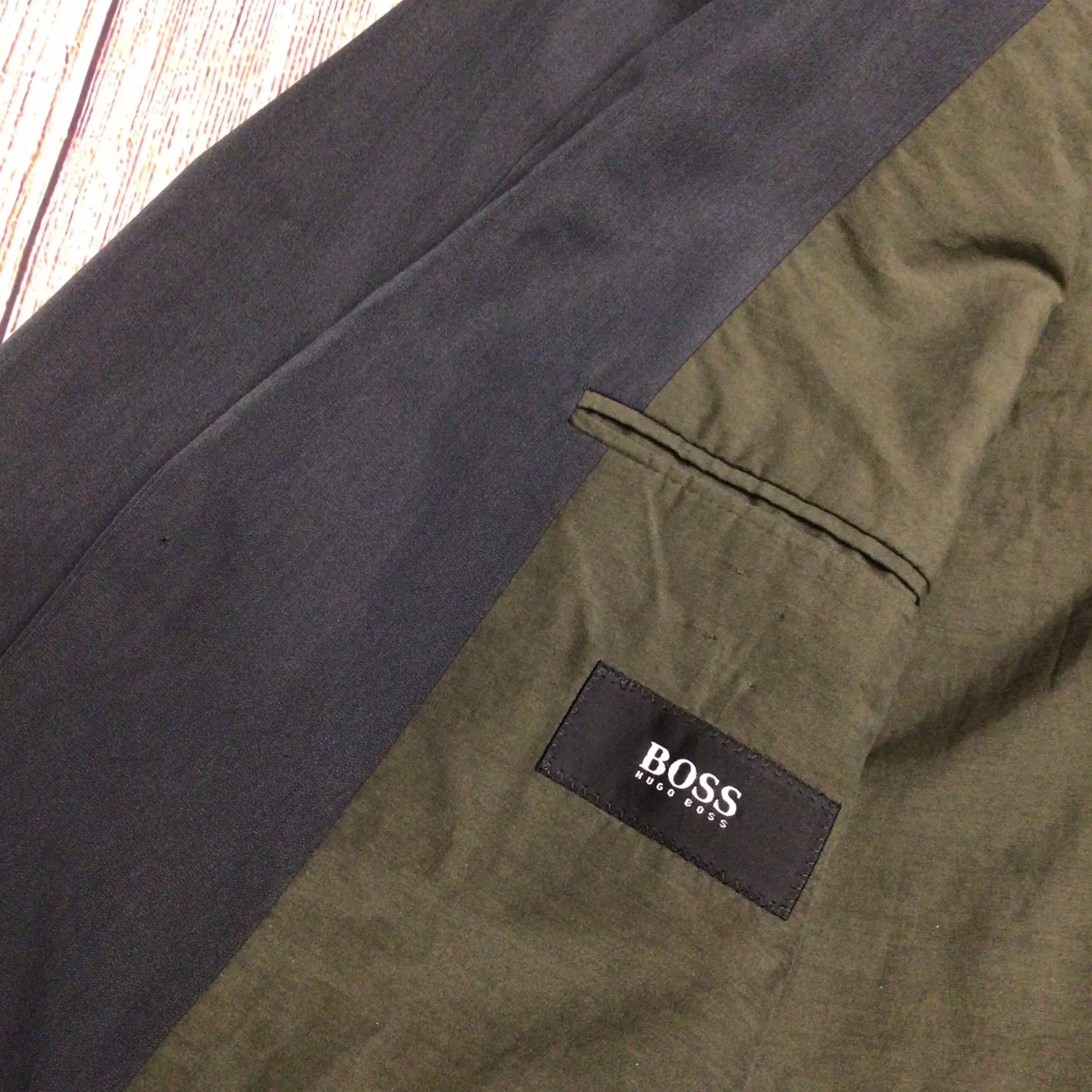 Boss Hugo Boss Dark Grey Blazer Jacket Size Ch 46"