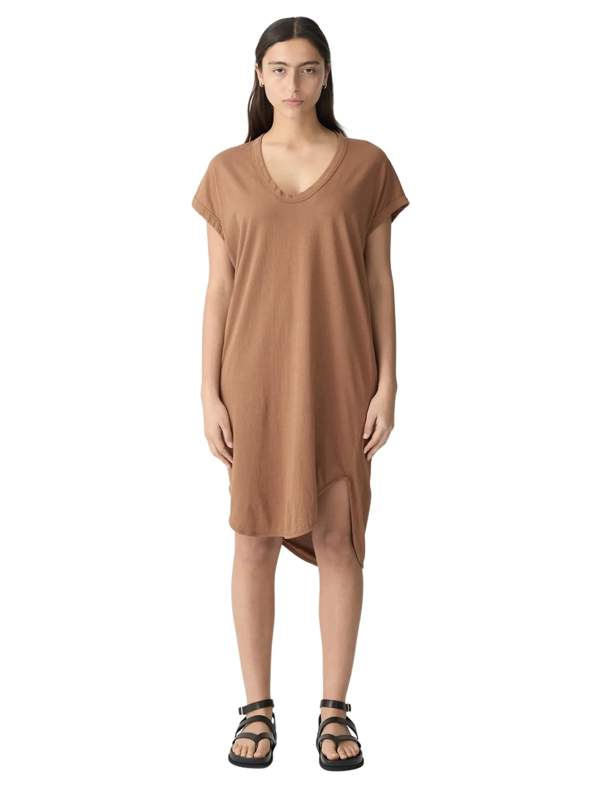 Boxy T-Shirt Dress / Argan