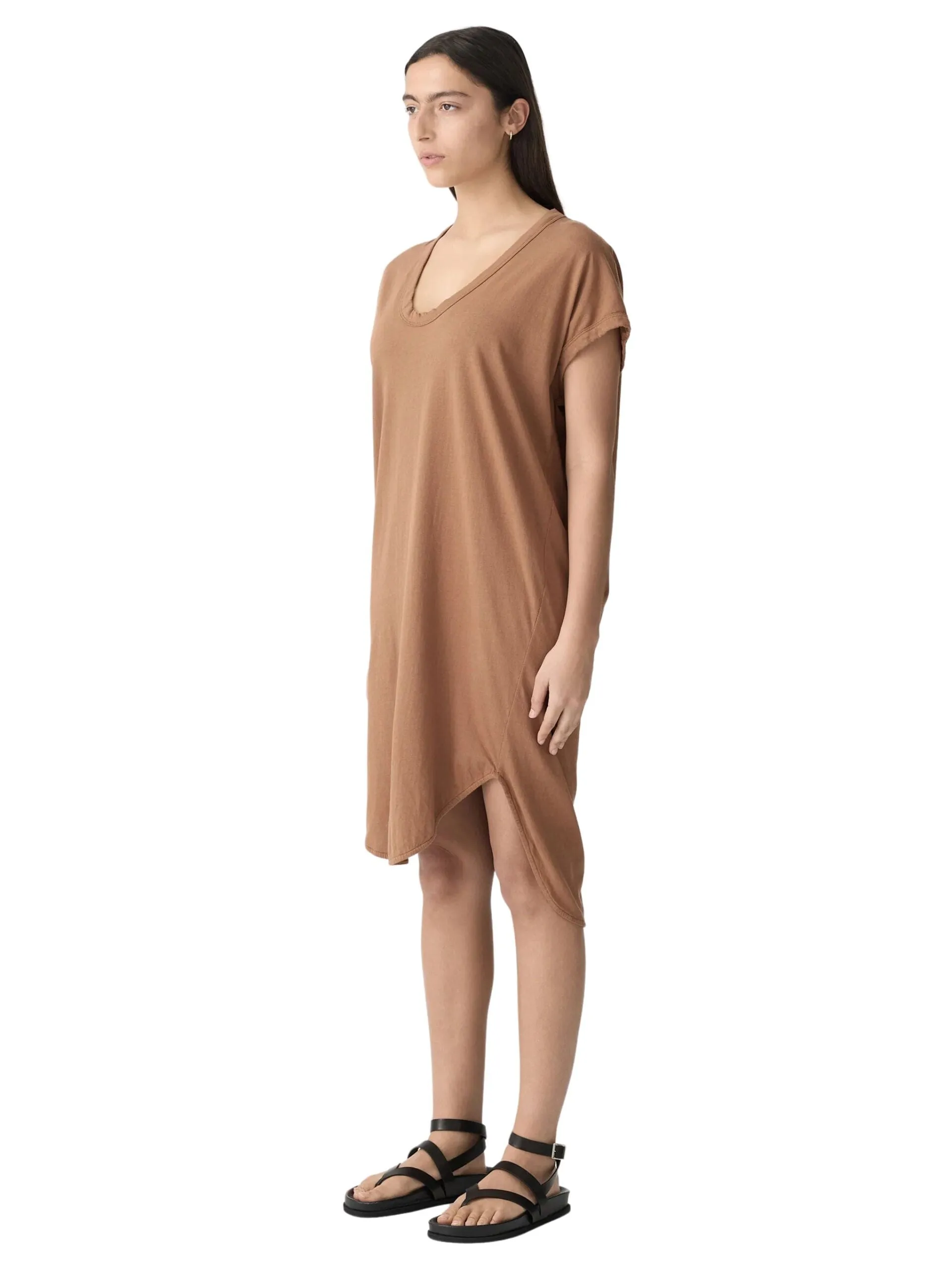 Boxy T-Shirt Dress / Argan