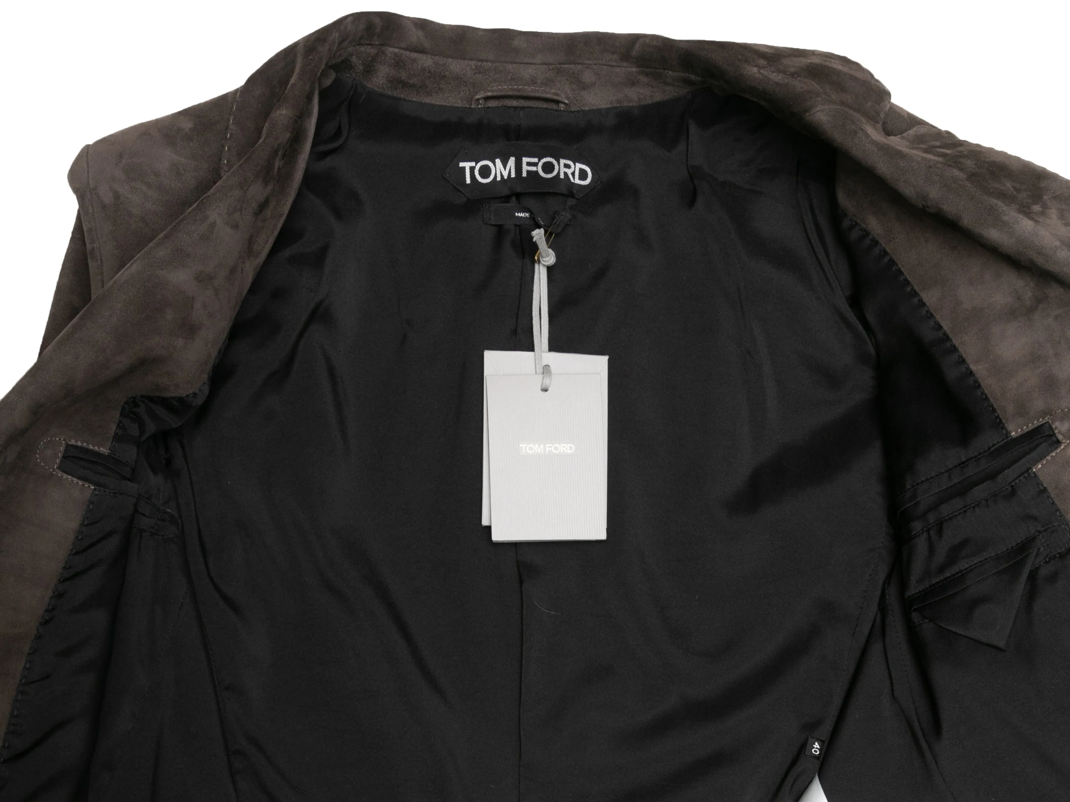 Brown Tom Ford Suede Blazer Size IT 40