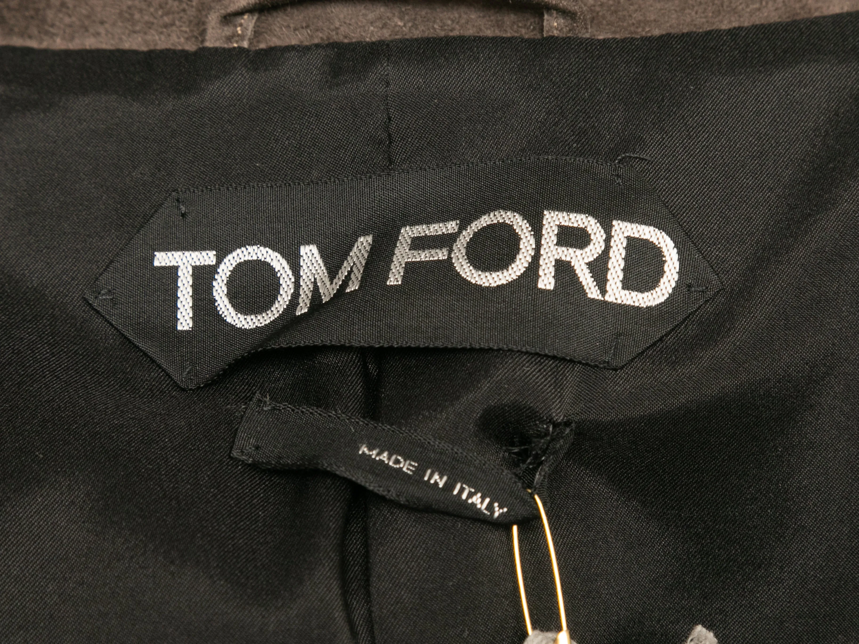 Brown Tom Ford Suede Blazer Size IT 40