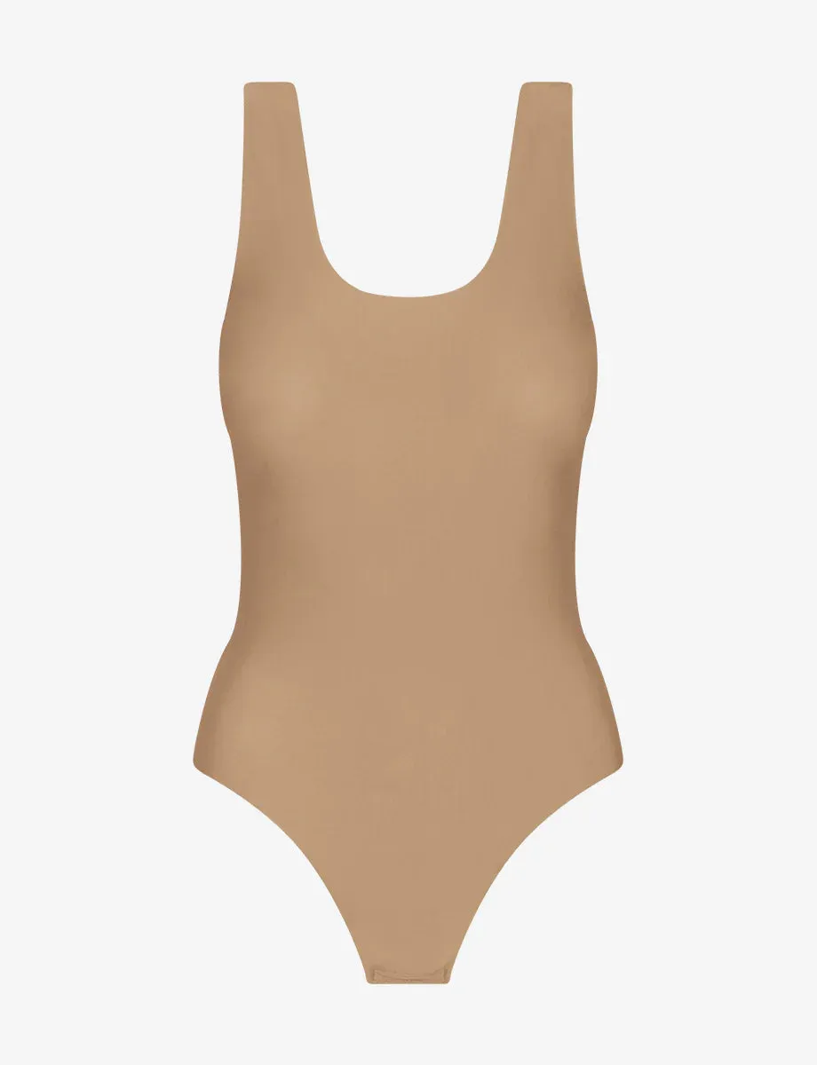 Butter Tank Bodysuit in Toffee