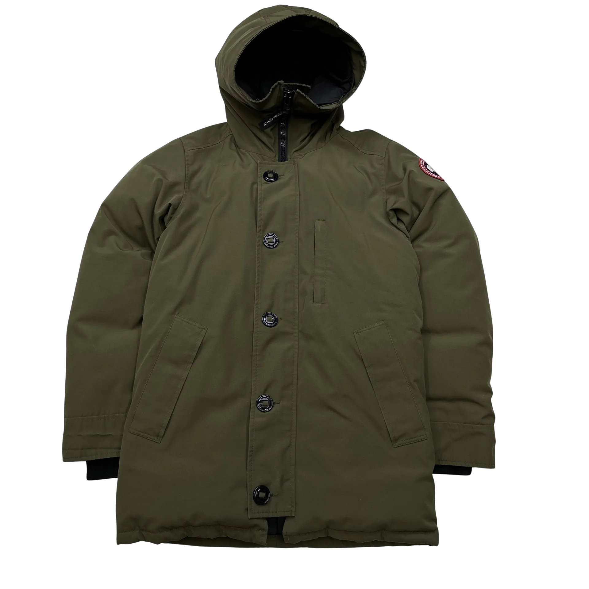 Canada Goose Khaki Hooded Puffer Parka - Small