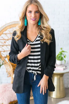Career Obsessed Blazer in Black