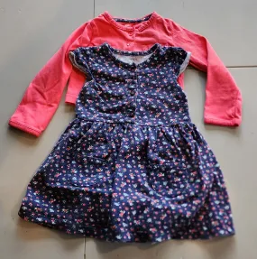Carters 24mos Navy Floral dress & sweater - size Kids Clothing:     24 Mos & 2 & 2T
