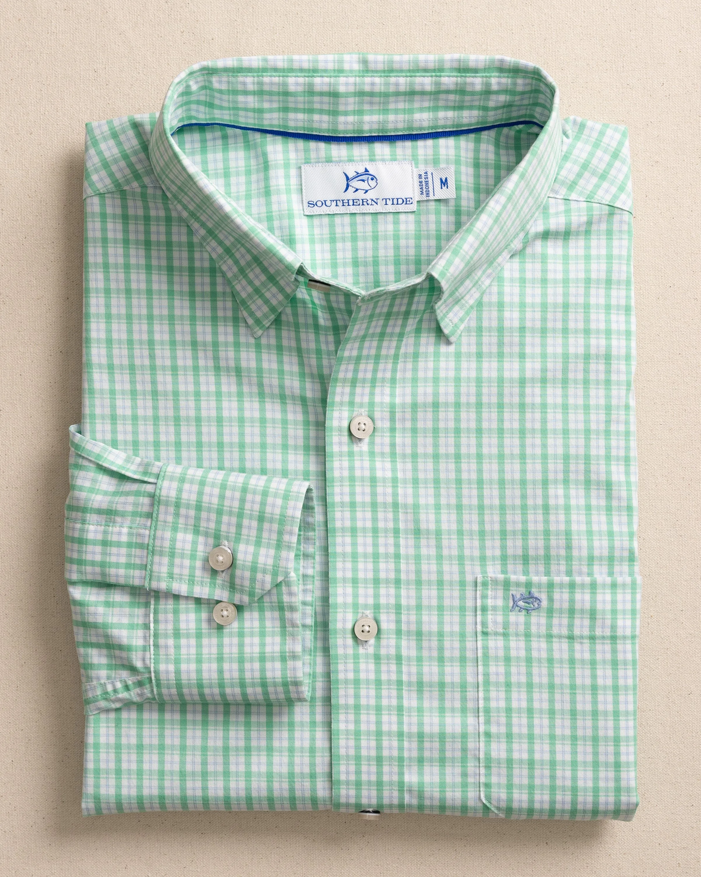 Charleston Broad Creek Plaid Long Sleeve Sport Shirt