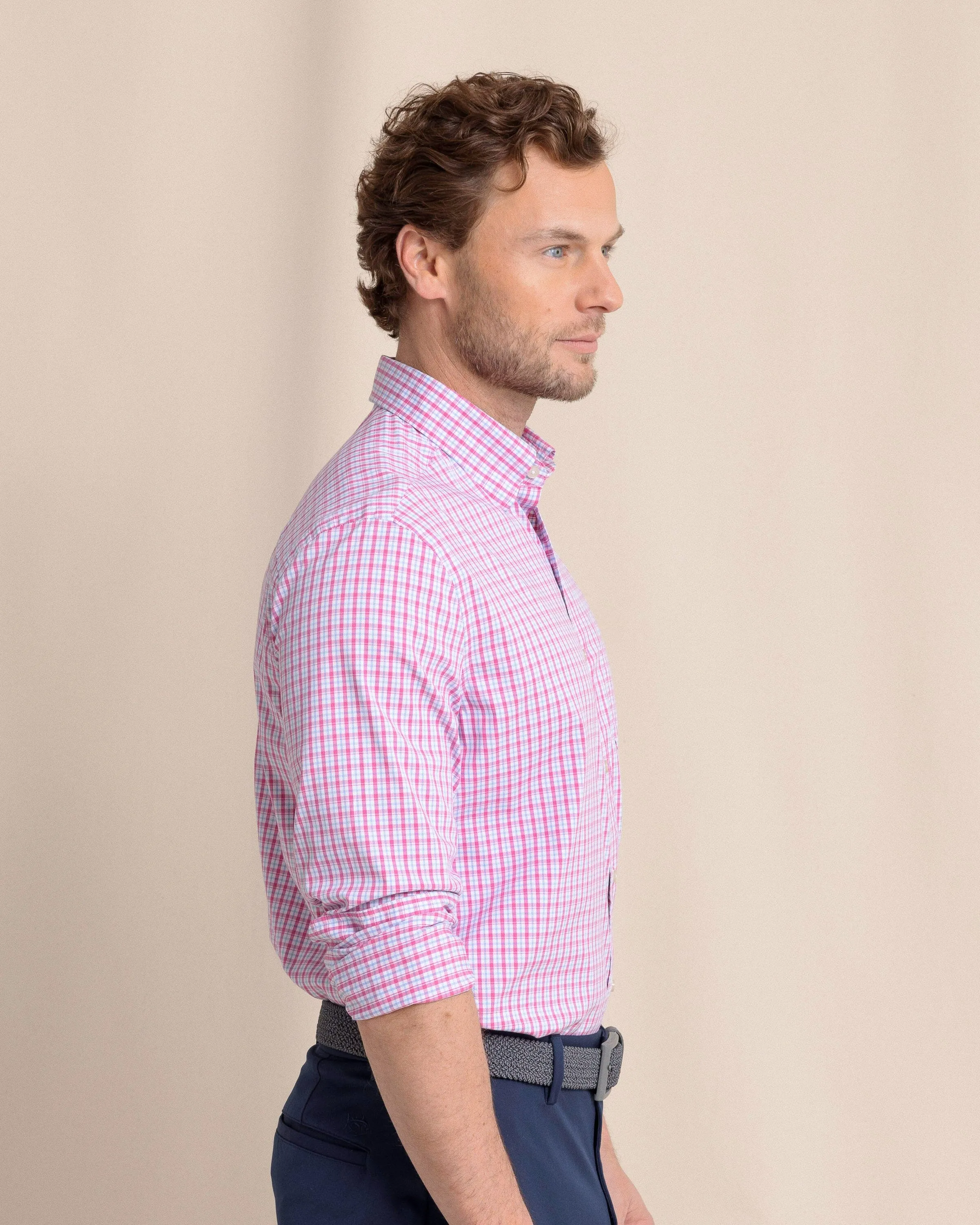 Charleston Broad Creek Plaid Long Sleeve Sport Shirt