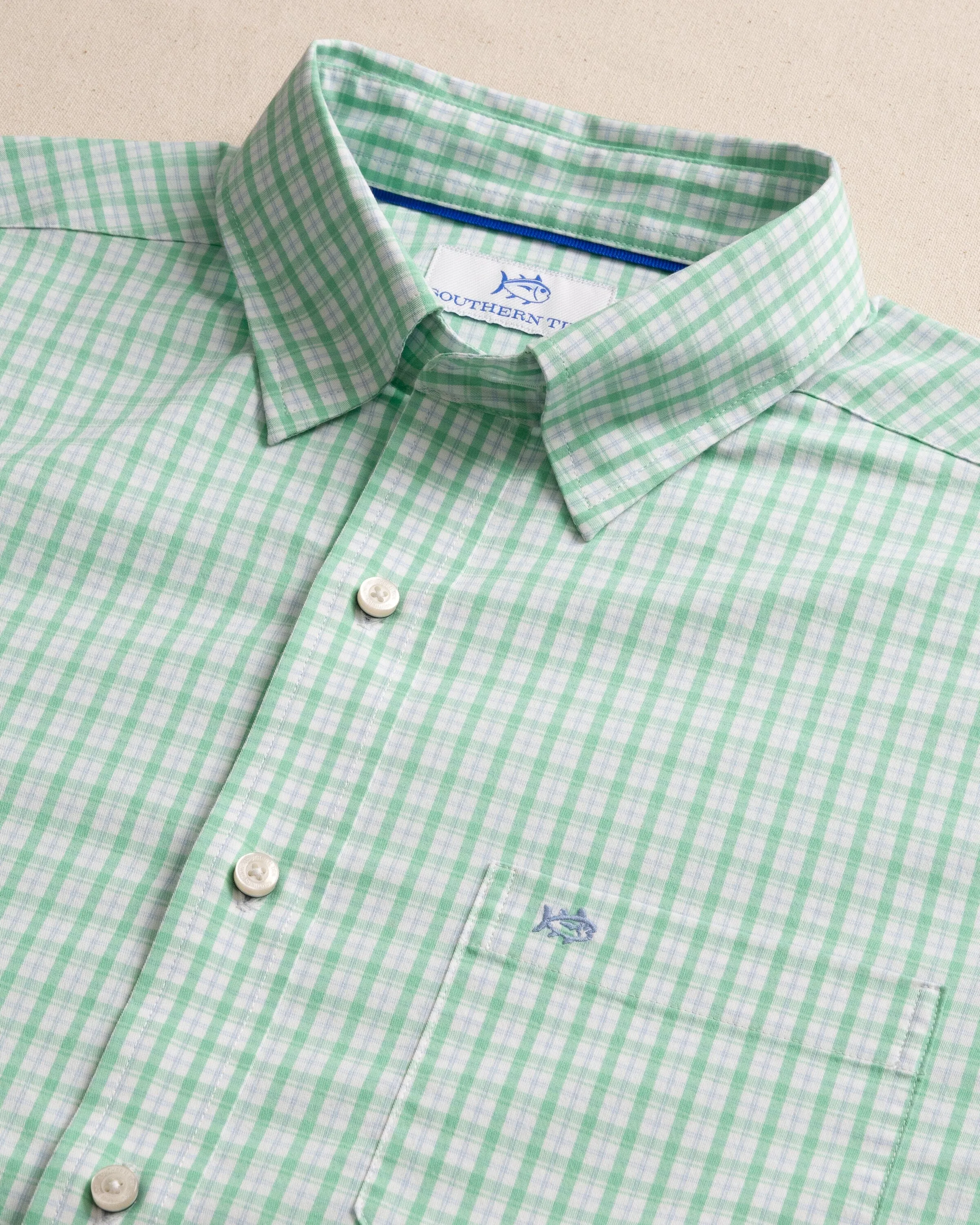 Charleston Broad Creek Plaid Long Sleeve Sport Shirt