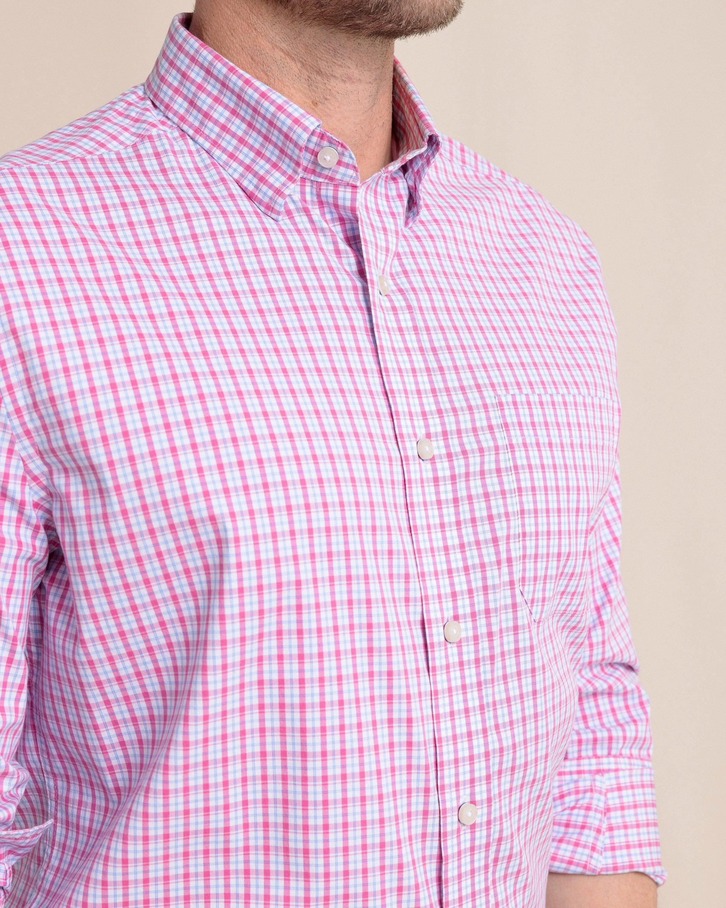 Charleston Broad Creek Plaid Long Sleeve Sport Shirt