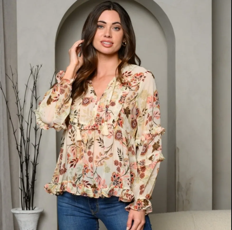 Chiffon Floral Blouse