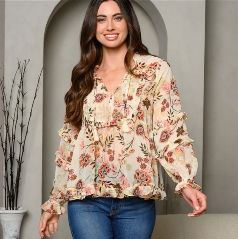 Chiffon Floral Blouse