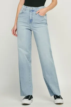 Clean Light Wash Dad Jean