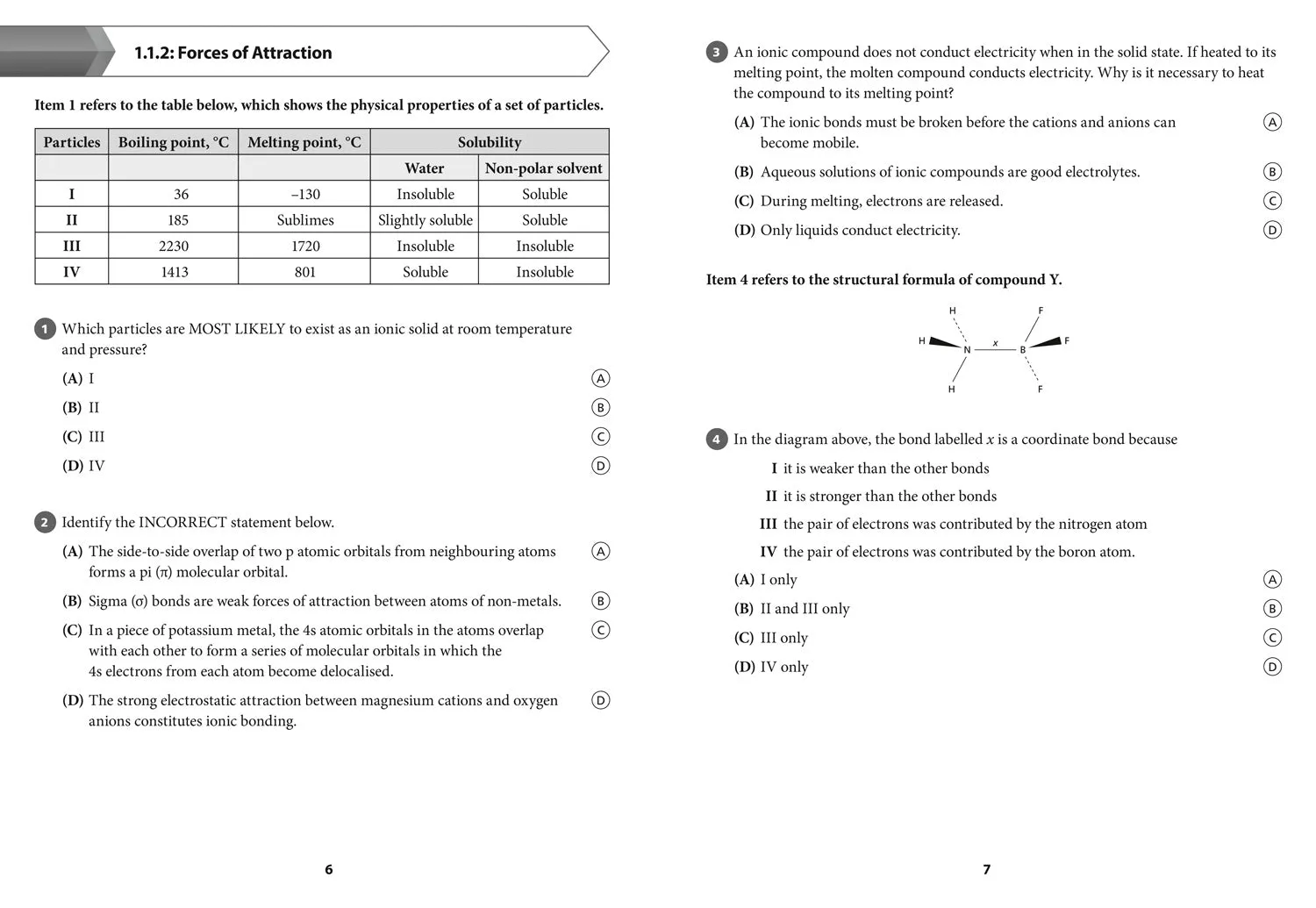 Collins CAPE Chemistry - CAPE Chemistry Multiple Choice Practice: (First edition)