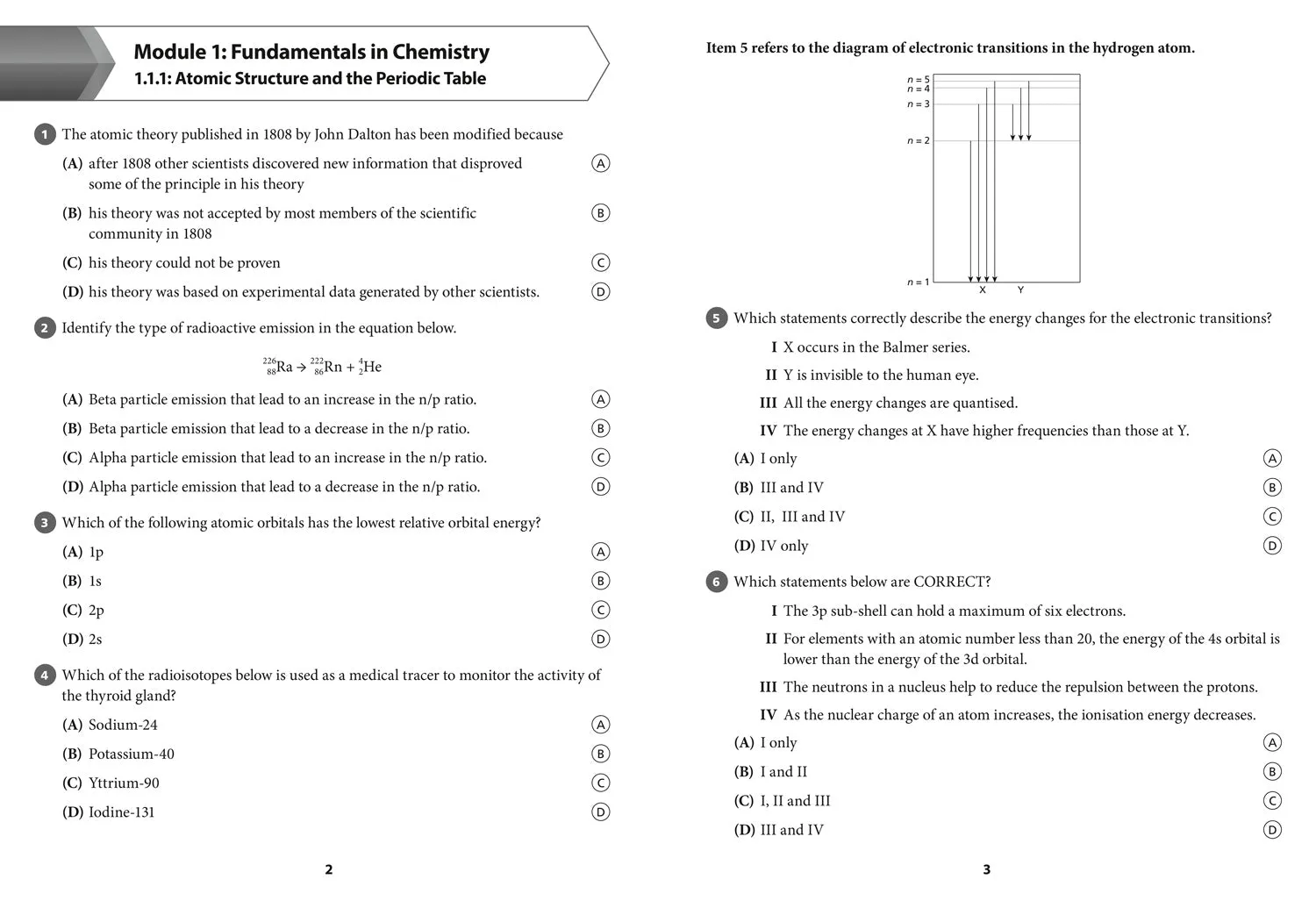 Collins CAPE Chemistry - CAPE Chemistry Multiple Choice Practice: (First edition)