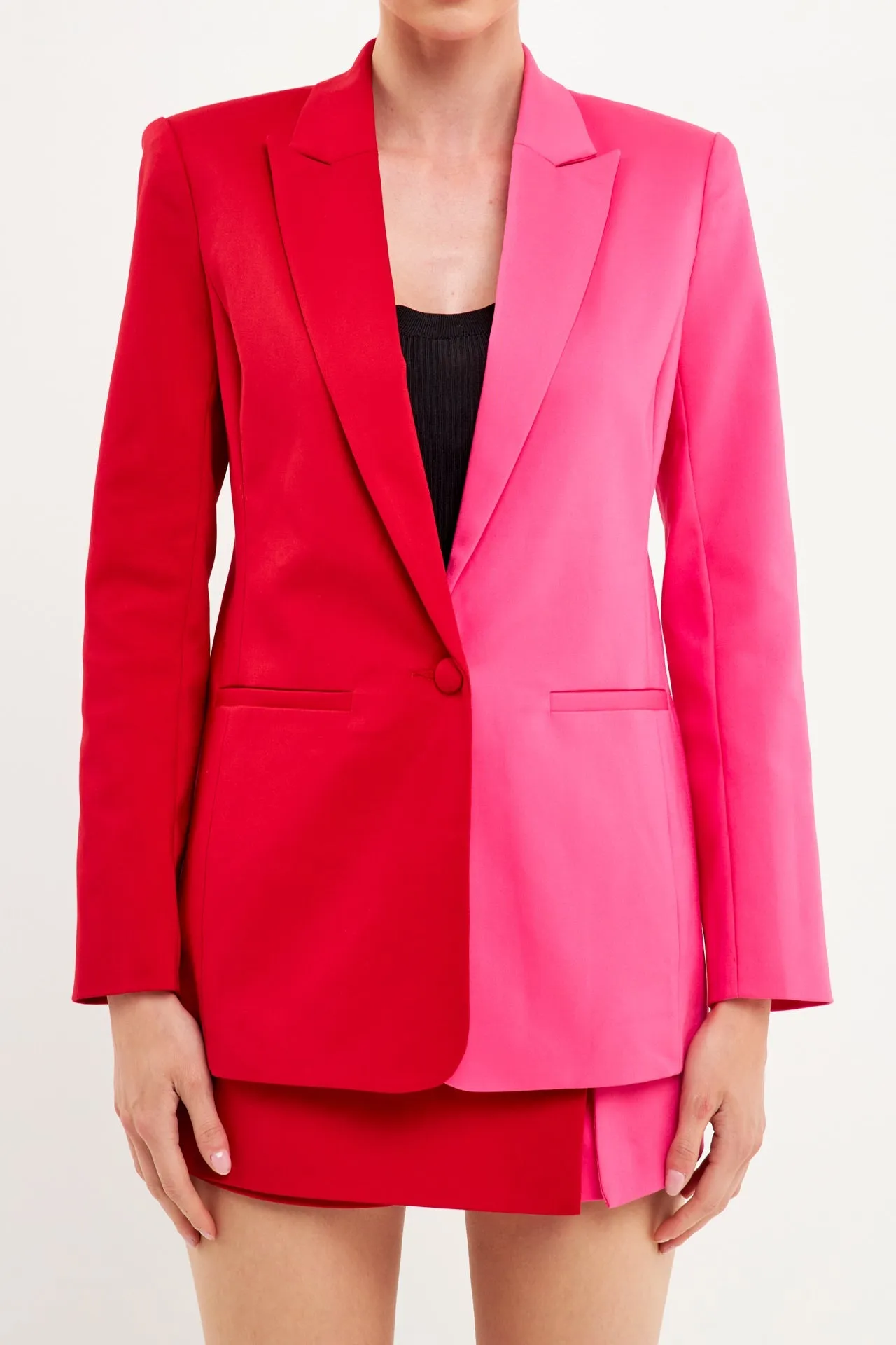 Color Block Blazer- Sale