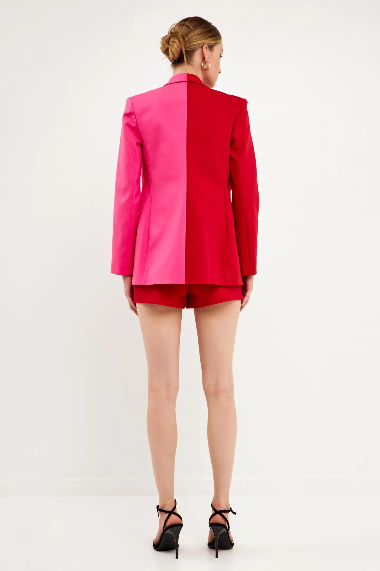 Color Block Blazer- Sale