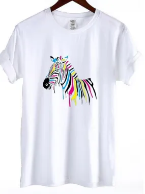 Colorful Horse Pattern T-shirt