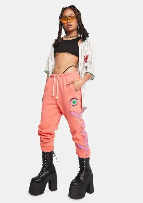 Coral Sweatpants