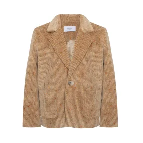 Corduroy Blazer Melange, Camel