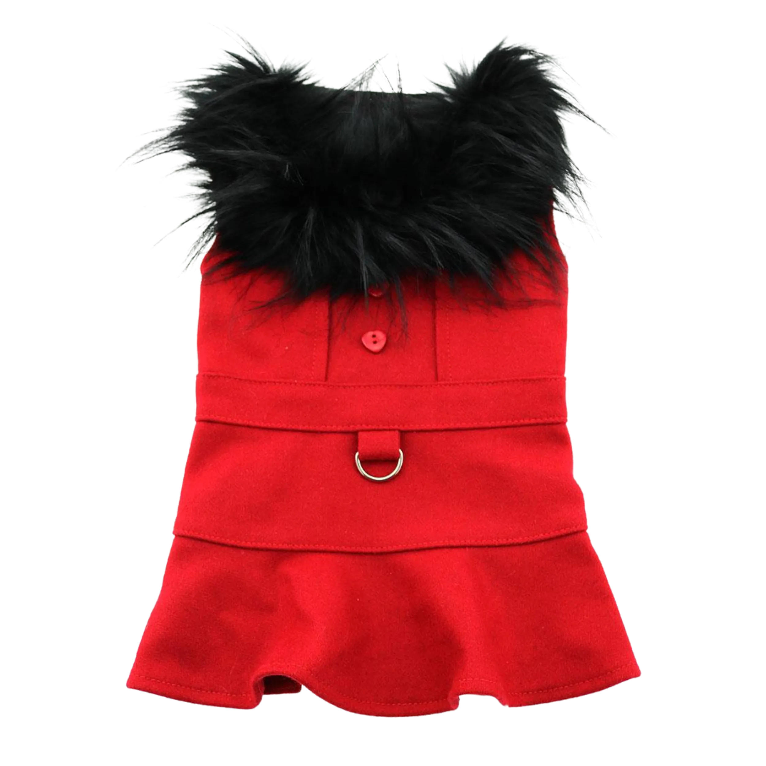 Designer Coat | Fancy Red Wool