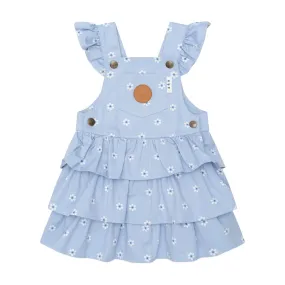 Ditsy Floral Tiered Overall Dress