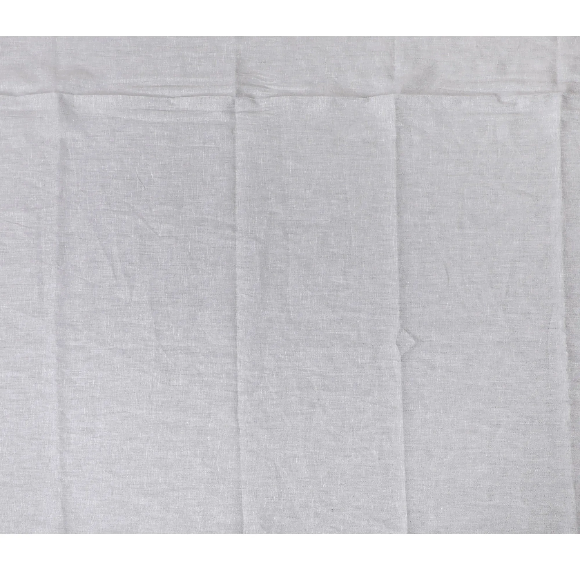 Elegant Light Gray Pure Linen Fabric - 60 Lea, 140 cm Wide-D19395