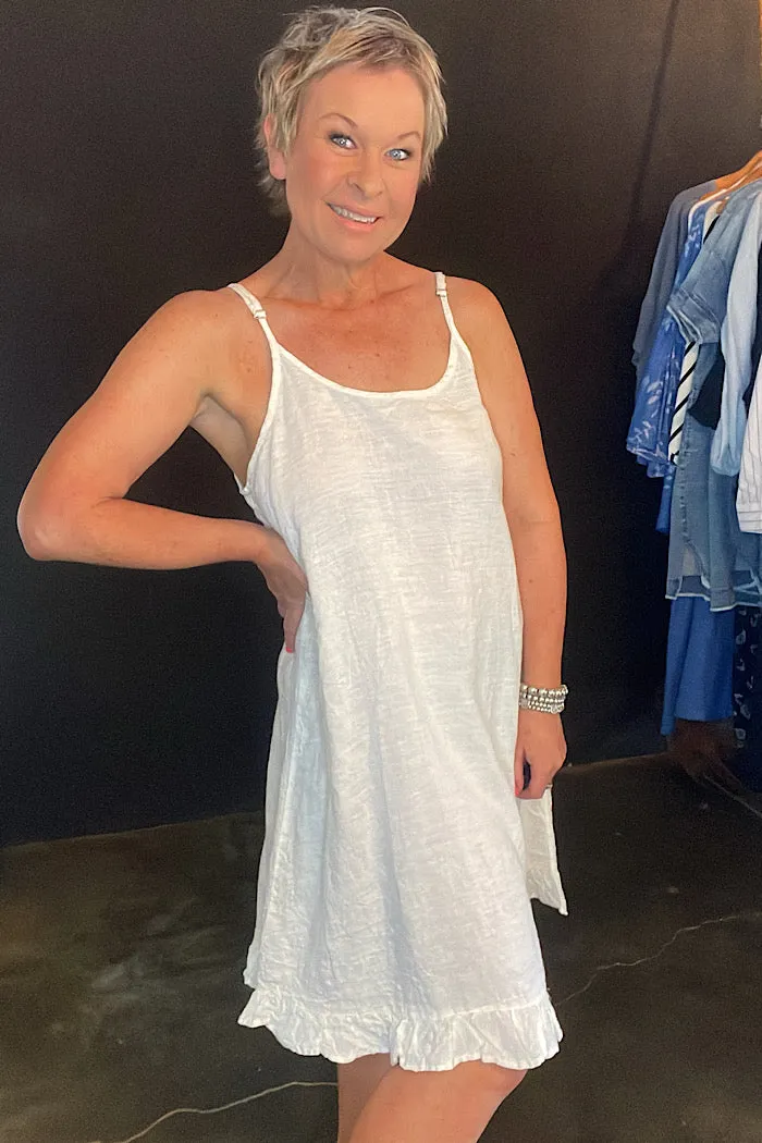 ELISA SLIP - LINEN - WARM WHITE