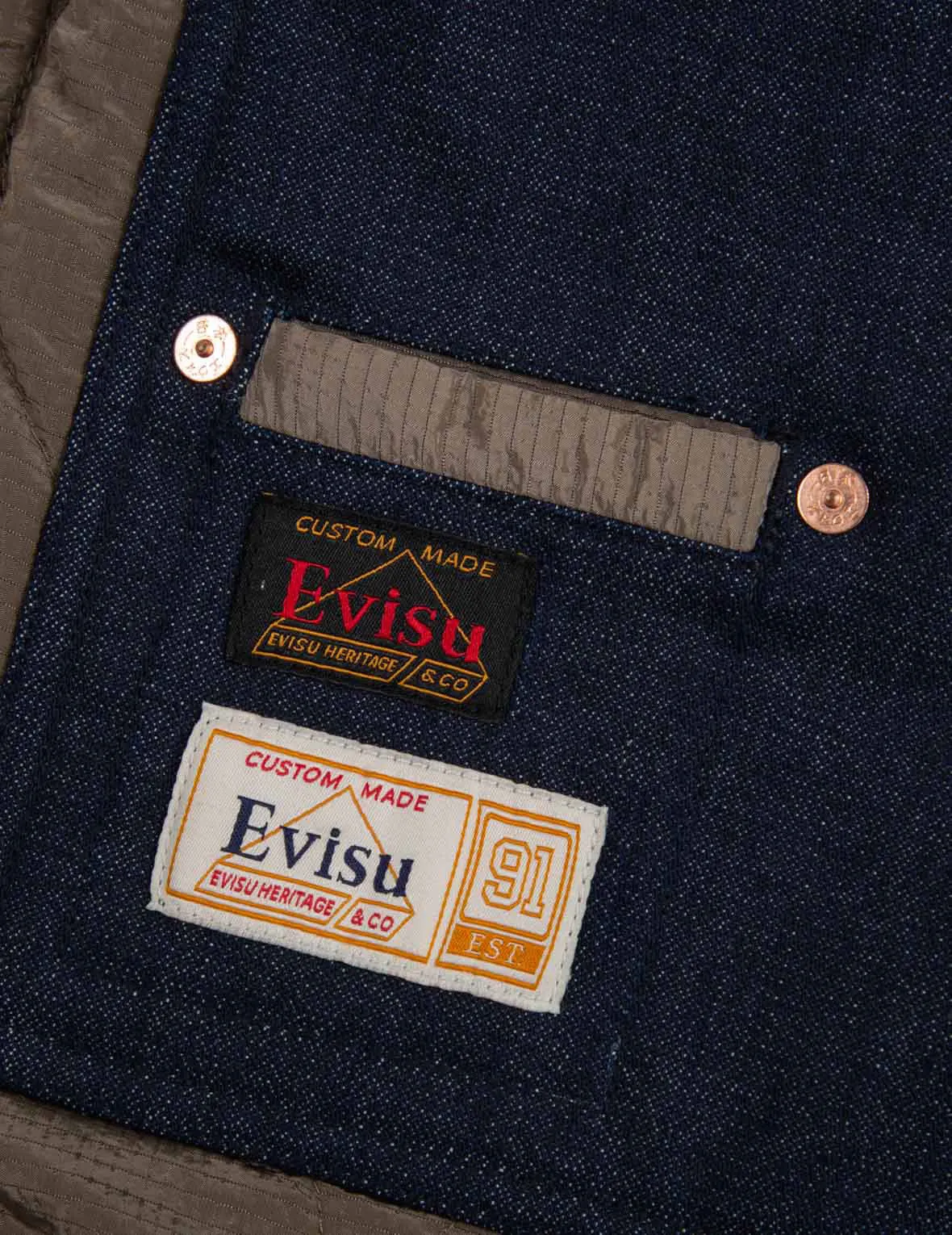 Fabric-mixed Quilted Shirt