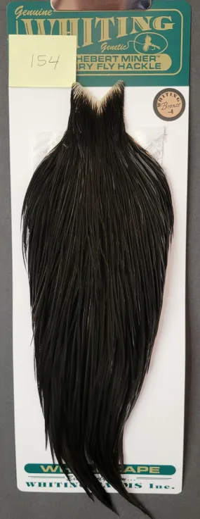 Flash Sale Hackle 154 - Hebert Miner Cape Bronze - Black (sizes 8-22)