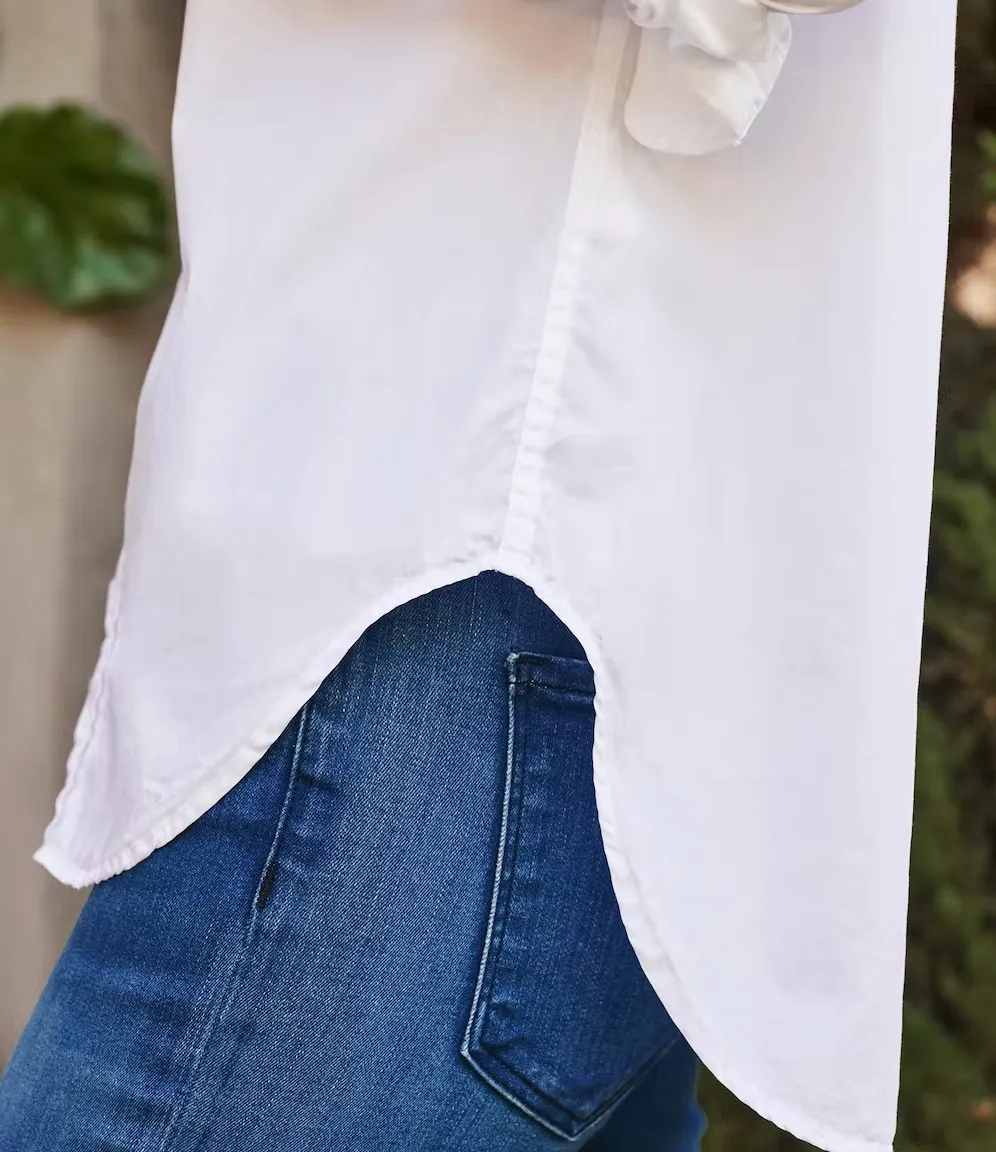 FRANK Super Fine Italian Poplin in White