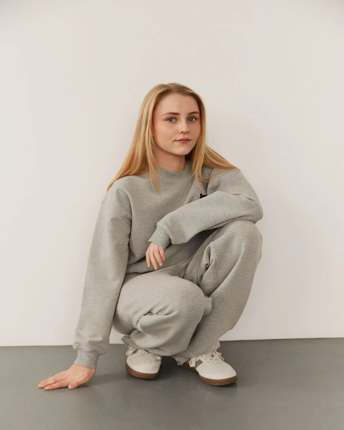 GABBISY SWEATPANTS - Grey melange
